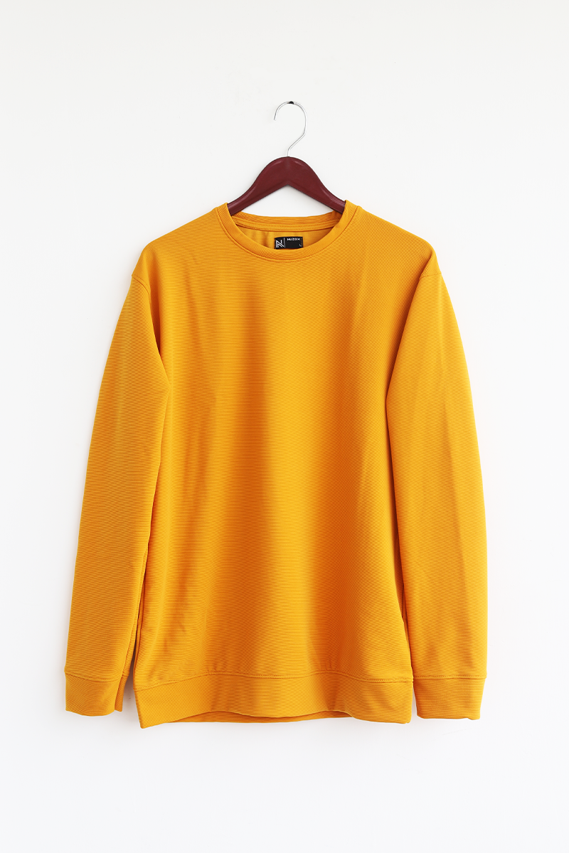 Plain Full Hand T-Shirt Lycra ( Yellow)